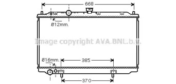Водяной / масляный радиатор AVA QUALITY COOLING для NISSAN PRIMERA Hatchback (P12) 1.9 dCi