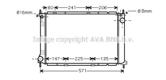 Водяной / масляный радиатор AVA QUALITY COOLING для NISSAN NOTE (E11, NE11) 1.5 dCi