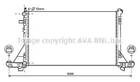 Водяной радиатор AVA QUALITY COOLING для NISSAN NV400 c бортовой платформой/ходовая часть dCi 165