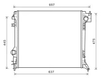 Водяной радиатор AVA QUALITY COOLING для NISSAN QASHQAI II (J11, J11_) 1.2 DIG-T