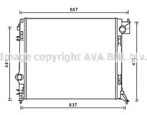 Водяной / масляный радиатор AVA QUALITY COOLING для NISSAN QASHQAI II (J11, J11_) 1.6 dCi ALL MODE 4x4-i