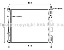 Водяной / масляный радиатор AVA QUALITY COOLING для NISSAN NV200 / EVALIA автобус 1.5 dci (M20, M20M)