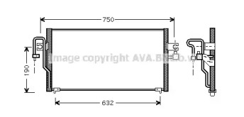 Кондиционер AVA QUALITY COOLING для NISSAN ALMERA I (N15) 2.0 D