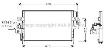 Кондиционер AVA QUALITY COOLING для NISSAN PRIMERA Hatchback (P10) 2.0 16V