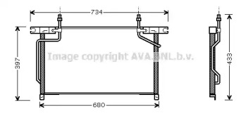 Конденсатор AVA QUALITY COOLING для NISSAN TERRANO II (R20) 2.4 4WD