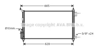 Конденсатор AVA QUALITY COOLING для NISSAN NOTE (E11, NE11) 1.4