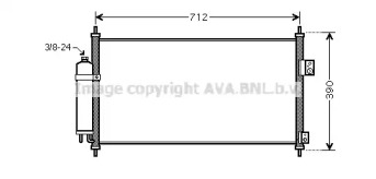 Конденсатор AVA QUALITY COOLING для NISSAN X-TRAIL (T30) 2.0