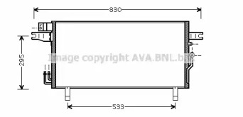 Кондиционер AVA QUALITY COOLING для NISSAN PATHFINDER II (R50) 3.5 V6 4WD