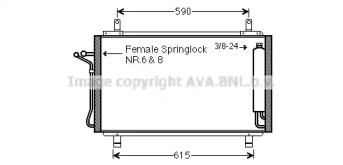 Кондиционер AVA QUALITY COOLING для NISSAN 350 Z купе (Z33) 3.5
