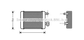 Водяной / масляный радиатор AVA QUALITY COOLING для NISSAN STANZA (T11) 1.8 SGL