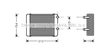 Водяной / масляный радиатор AVA QUALITY COOLING для NISSAN STANZA (T11) 1.8 SGL