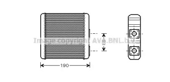 Отопление и вентиляция AVA QUALITY COOLING для NISSAN ALMERA I (N15) 2.0 D