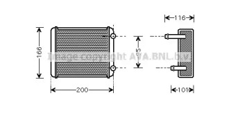 Водяной / масляный радиатор AVA QUALITY COOLING для NISSAN PATROL III/1 Station Wagon (W160) 3.2 D (W160)