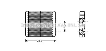 Водяной / масляный радиатор AVA QUALITY COOLING для NISSAN TERRANO II (R20) 2.4 4WD