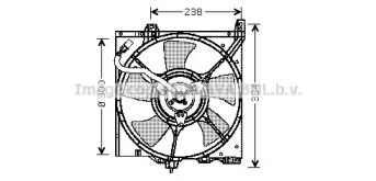 Вентилятор AVA QUALITY COOLING для NISSAN ALMERA I Hatchback (N15) 2.0 GTi