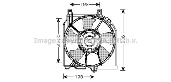 Вентилятор AVA QUALITY COOLING для NISSAN ALMERA I Hatchback (N15) 2.0 GTi