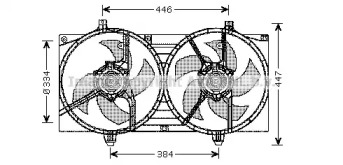 Система охлаждения AVA QUALITY COOLING для NISSAN PRIMERA Hatchback (P12) 1.6