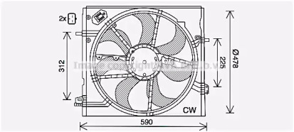 Система охлаждения AVA QUALITY COOLING для NISSAN QASHQAI II (J11, J11_) 2.0 (J11E)