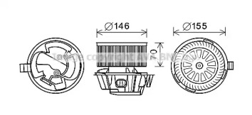 Отопление и вентиляция AVA QUALITY COOLING для NISSAN MICRA III (K12) 1.2 16V