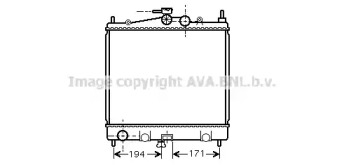 Водяной / масляный радиатор AVA QUALITY COOLING для NISSAN MICRA C+C III (K12) 1.4 16V