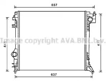 Водяной радиатор AVA QUALITY COOLING для NISSAN QASHQAI II (J11, J11_) 1.2 DIG-T