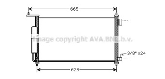 Кондиционер AVA QUALITY COOLING для NISSAN TIIDA Хэтчбек (C11) 1.6