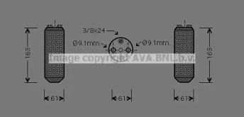 Кондиционер AVA QUALITY COOLING для NISSAN ALMERA I (N15) 2.0 D
