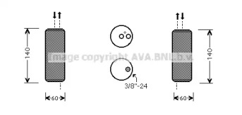 Кондиционер AVA QUALITY COOLING для NISSAN ALMERA II Hatchback (N16) 1.8