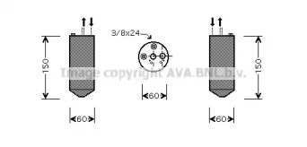 Кондиционер AVA QUALITY COOLING для NISSAN ALMERA I (N15) 2.0 D