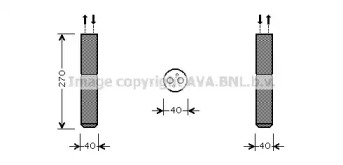 Кондиционер AVA QUALITY COOLING для NISSAN NOTE (E11, NE11) 1.6