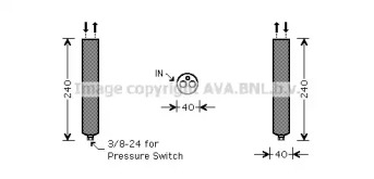 Кондиционер AVA QUALITY COOLING для NISSAN PRIMERA Hatchback (P12) 1.6