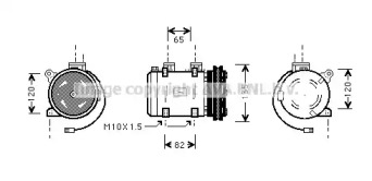 Компрессор/детали AVA QUALITY COOLING для NISSAN TERRANO II (R20) 2.4 4WD