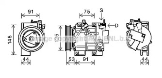 Кондиционер AVA QUALITY COOLING для NISSAN X-TRAIL (T31) 2.5 4x4