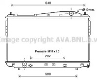 Водяной / масляный радиатор AVA QUALITY COOLING для CHEVROLET EPICA (KL1_) 2.0