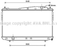 Водяной / масляный радиатор AVA QUALITY COOLING для CHEVROLET EPICA (KL1_) 2.0