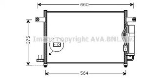 Конденсатор AVA QUALITY COOLING для CHEVROLET KALOS 1.2