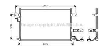 Кондиционер AVA QUALITY COOLING для CHEVROLET NUBIRA седан 1.8