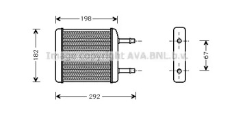 Водяной / масляный радиатор AVA QUALITY COOLING для CHEVROLET SPARK 0.8