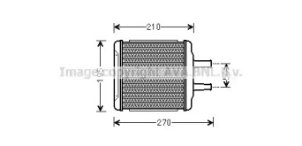 Отопление и вентиляция AVA QUALITY COOLING для CHEVROLET NUBIRA седан 2.0 D