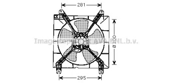 Вентилятор AVA QUALITY COOLING для CHEVROLET NUBIRA седан 1.6