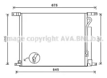 Конденсатор AVA QUALITY COOLING для CHEVROLET AVEO Хэтчбек (T250, T255) 1.2