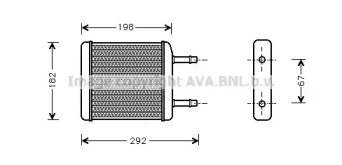 Водяной / масляный радиатор AVA QUALITY COOLING для CHEVROLET SPARK 0.8