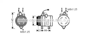 Кондиционер AVA QUALITY COOLING для CHEVROLET SPARK 0.8