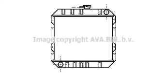 Водяной / масляный радиатор AVA QUALITY COOLING для FORD CAPRI III (GECP) 2.0