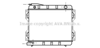 Водяной / масляный радиатор AVA QUALITY COOLING для FORD GRANADA (GU) 2.8 i