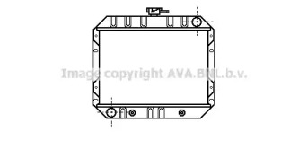Водяной / масляный радиатор AVA QUALITY COOLING для FORD CAPRI III (GECP) 2.0