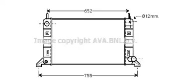 Водяной / масляный радиатор AVA QUALITY COOLING для FORD ESCORT IV Turnier (AWF, AVF) 1.6 D