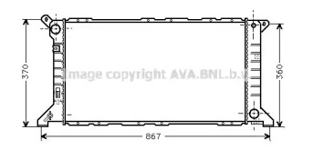 Водяной / масляный радиатор AVA QUALITY COOLING для FORD TRANSIT Фургон (E_ _) 2.5 DI (EAL, EAS)