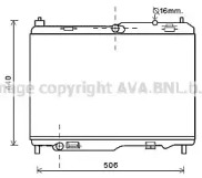 Водяной / масляный радиатор AVA QUALITY COOLING для FORD FIESTA VI 1.5 TDCi