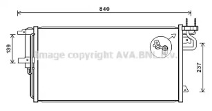 Кондиционер AVA QUALITY COOLING для FORD KUGA II (DM2) 1.6 EcoBoost 4x4